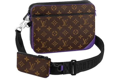 lv triangle messenger bag|Trio Messenger Monogram Macassar Canvas .